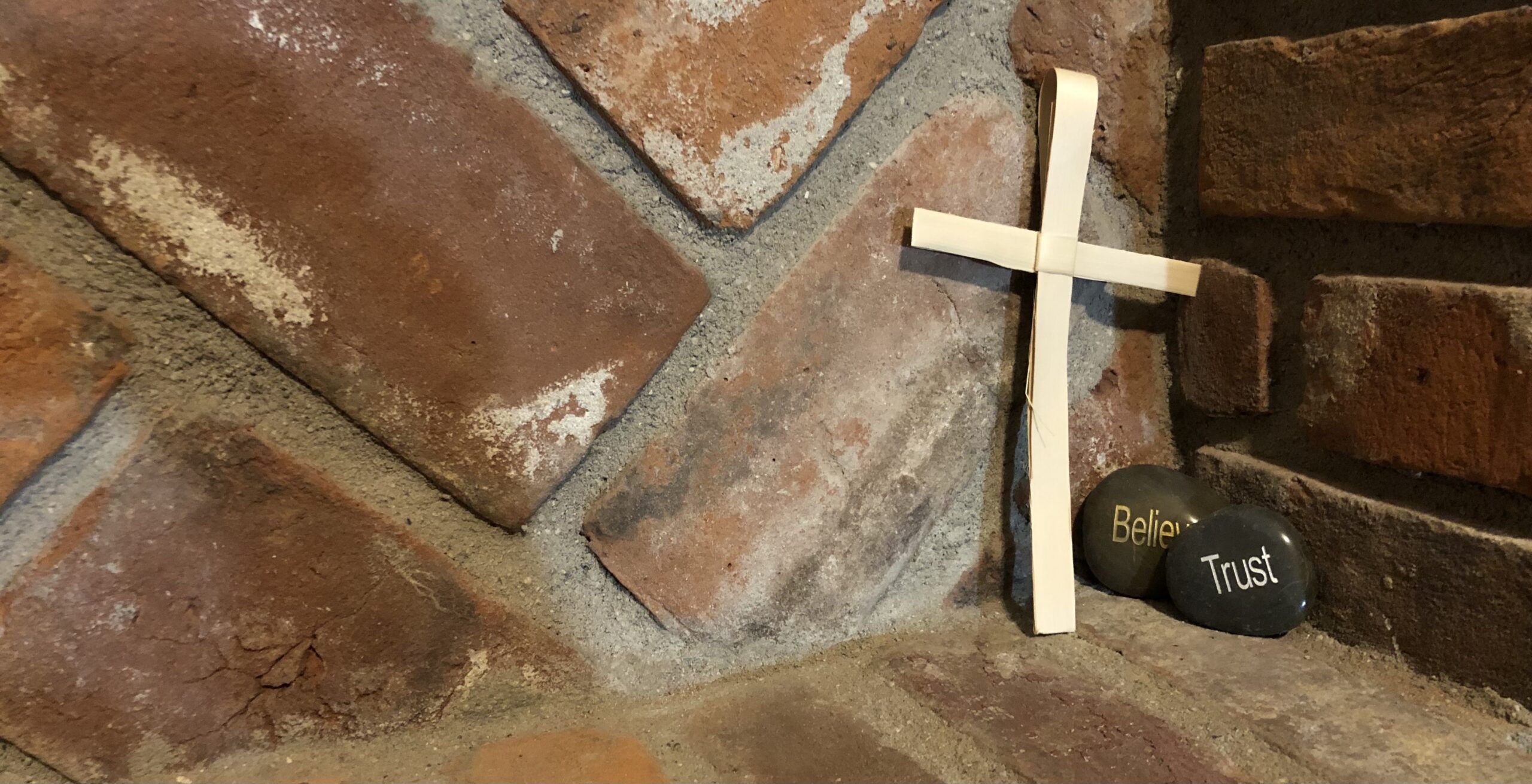 Goof Friday Cross and bricks